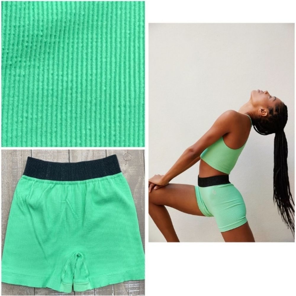 NWOT! Free People Movement Prajna Shorts in Fresh Cut. Size XS/S